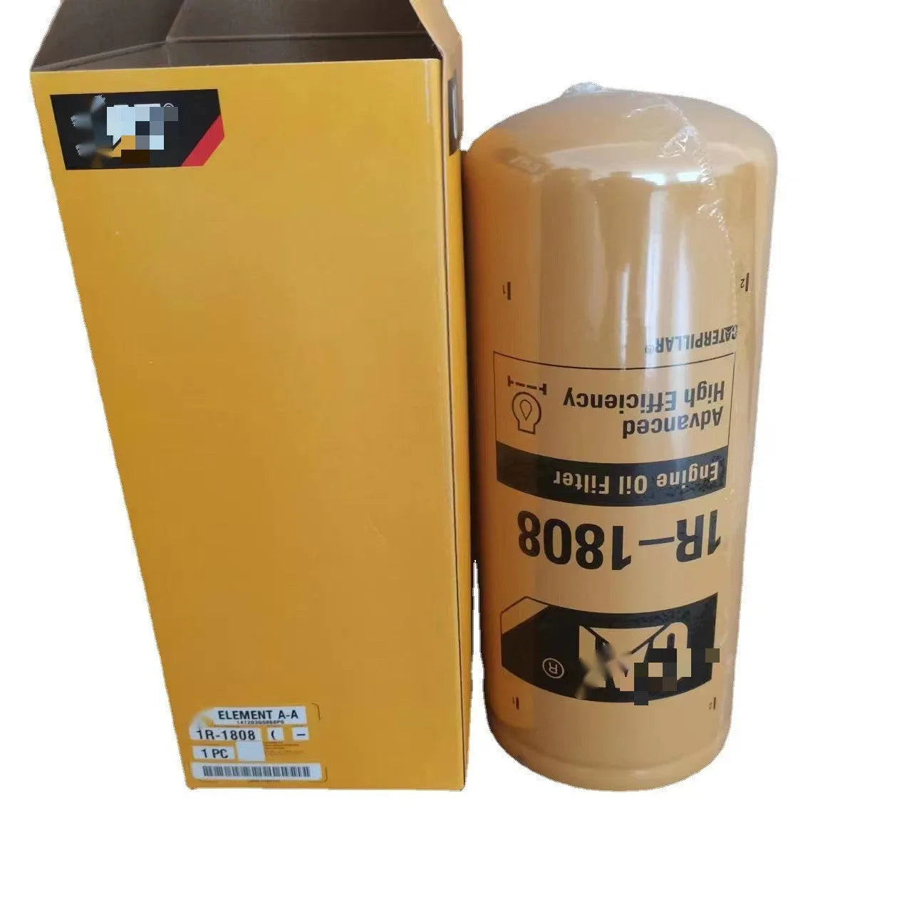 Carter 1R-1808 metal oil filter element for excavator hydraulic systems