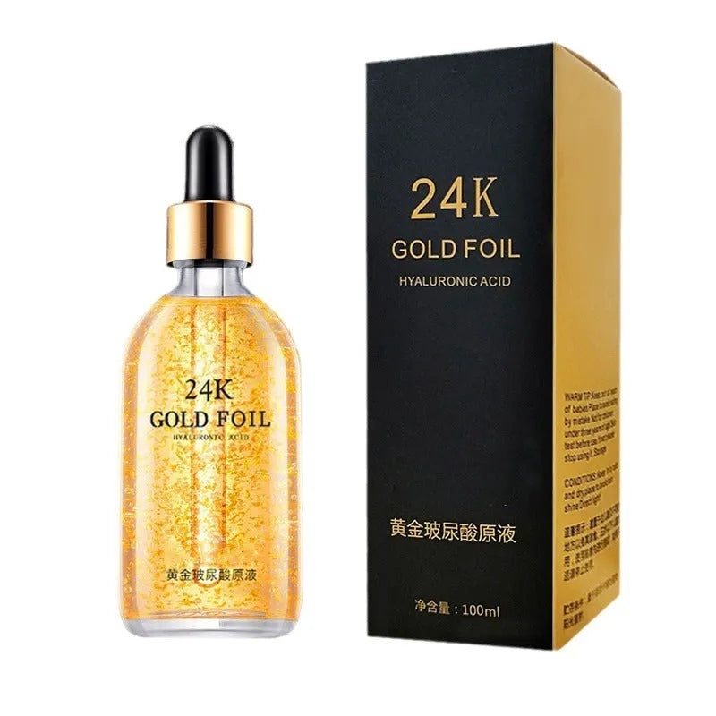 24K nicotinamide facial essence liquid with hyaluronic acid and ginseng in 100g packaging