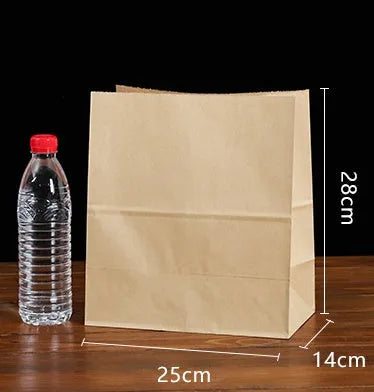 Yellow kraft paper packaging bag with aluminium foil inner lining for snack foods