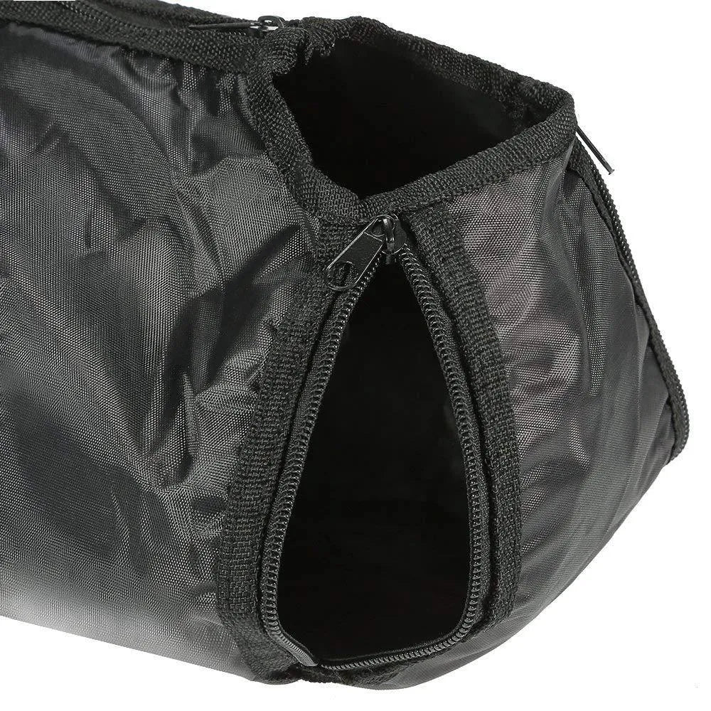 Black cat cleaning bag with anti-scratch design for bathing and medical procedures