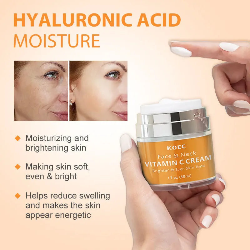 KOEC Retinol Neck Cream 50g jar for face and neck moisturising