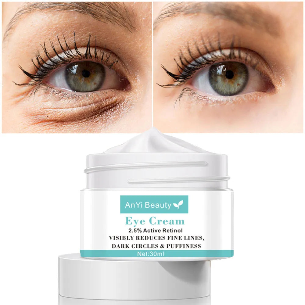 30ml beauty eye cream in pump bottle with hyaluronic acid formula