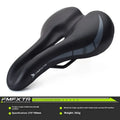Bicycle saddle cushion with PU leather cover and foam padding, shown in 3147 hollow cushion colour