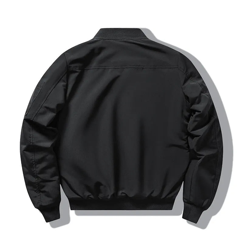 Men's slim-fit stand collar Harley Davidson retro style cotton-padded motorcycle coat with embroidery
