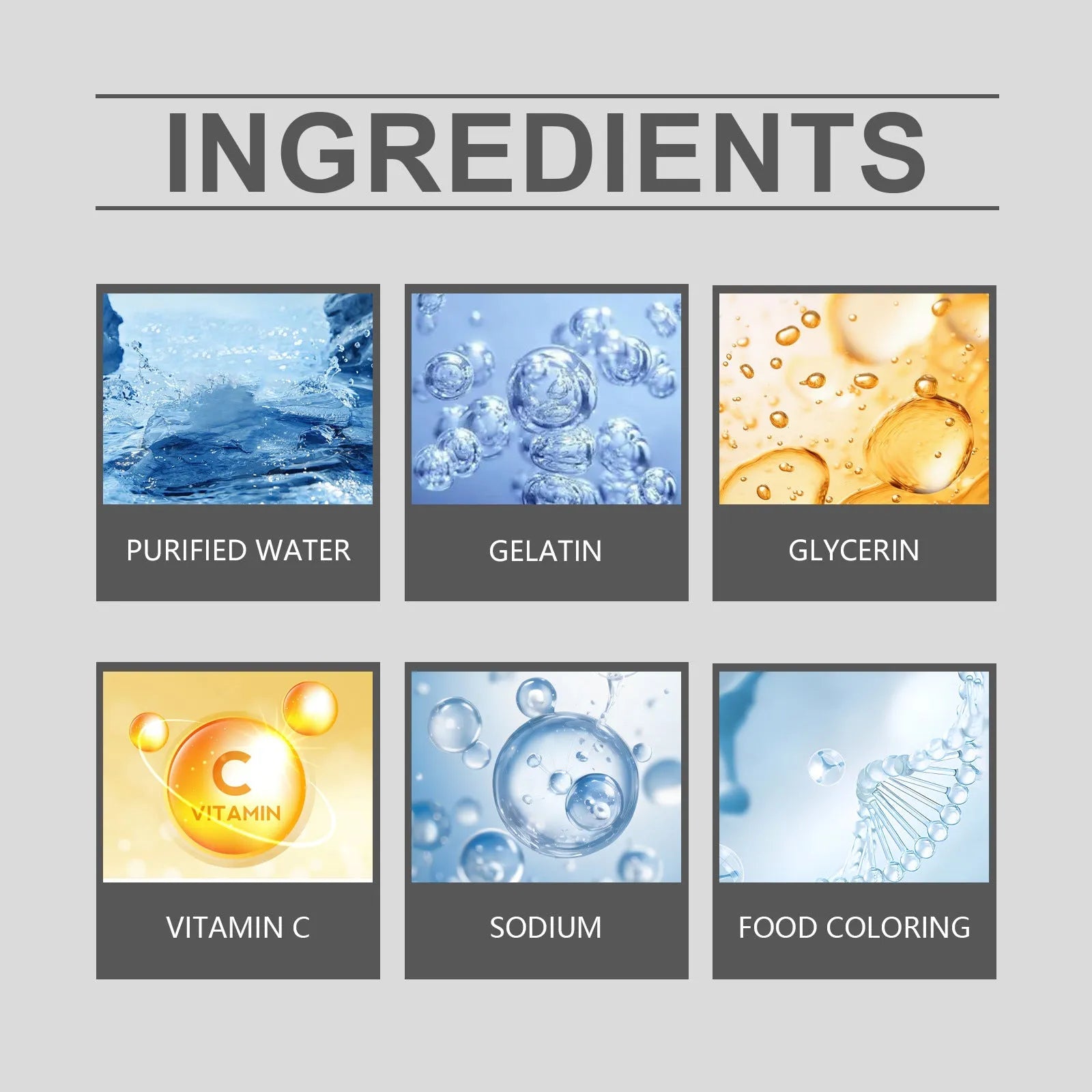 Googeer Dietary Supplement Body Treatment Kit with 60 tablets for universal skin care