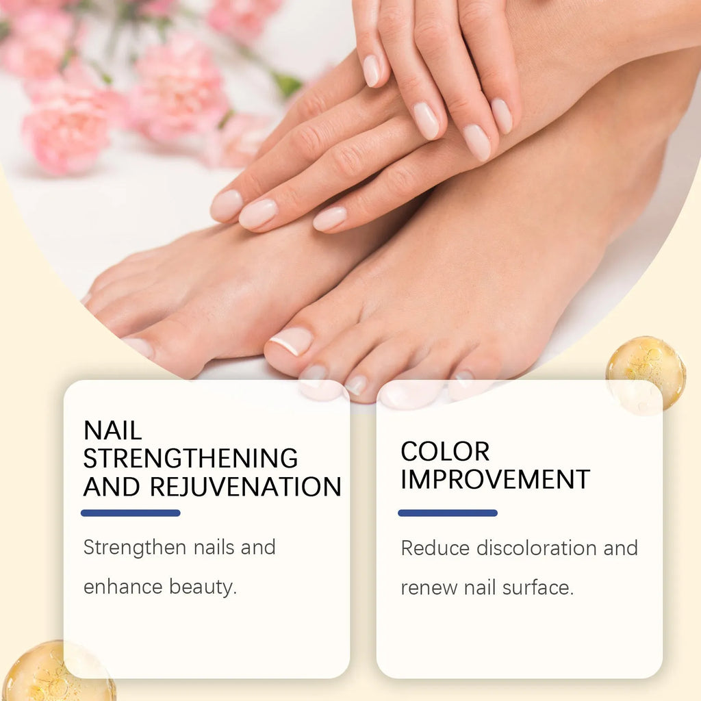 50ml bottle of nail fungus care solution with bee venom and peppermint oil formula