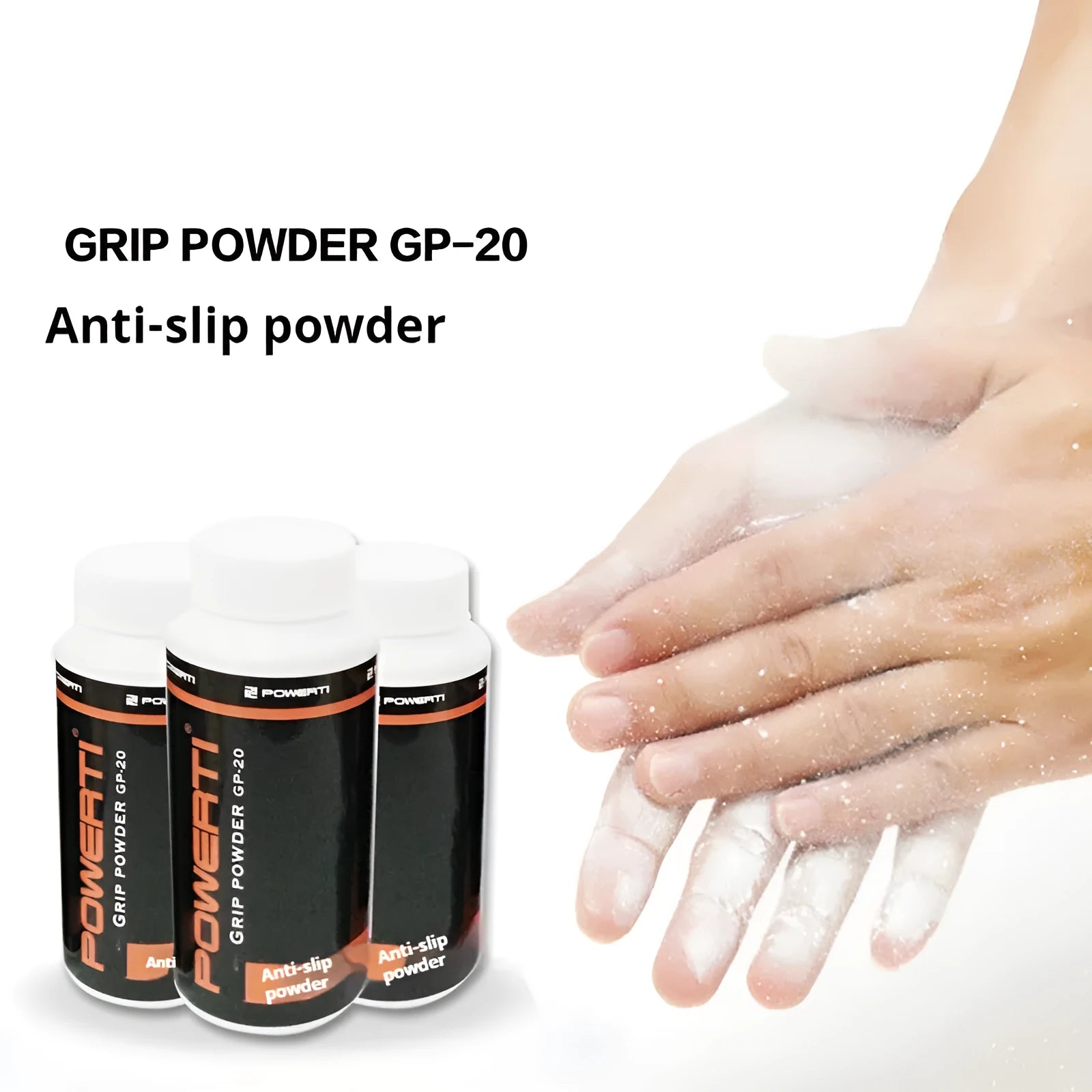 White magnesium carbonate sports anti-slip powder in 200g container for badminton tennis weightlifting