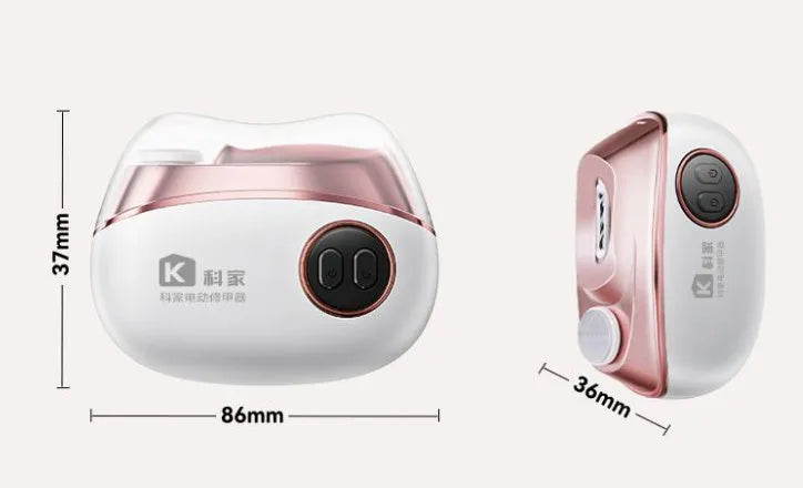 Blue electric nail clippers and automatic nail polish two-in-one manicure tool with Type-C charging port