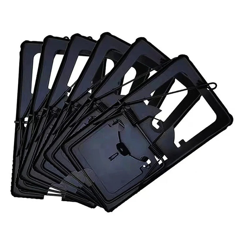 Automatic mouse trap cage and metal clamp rat trap shown in small, medium, and large size options.
