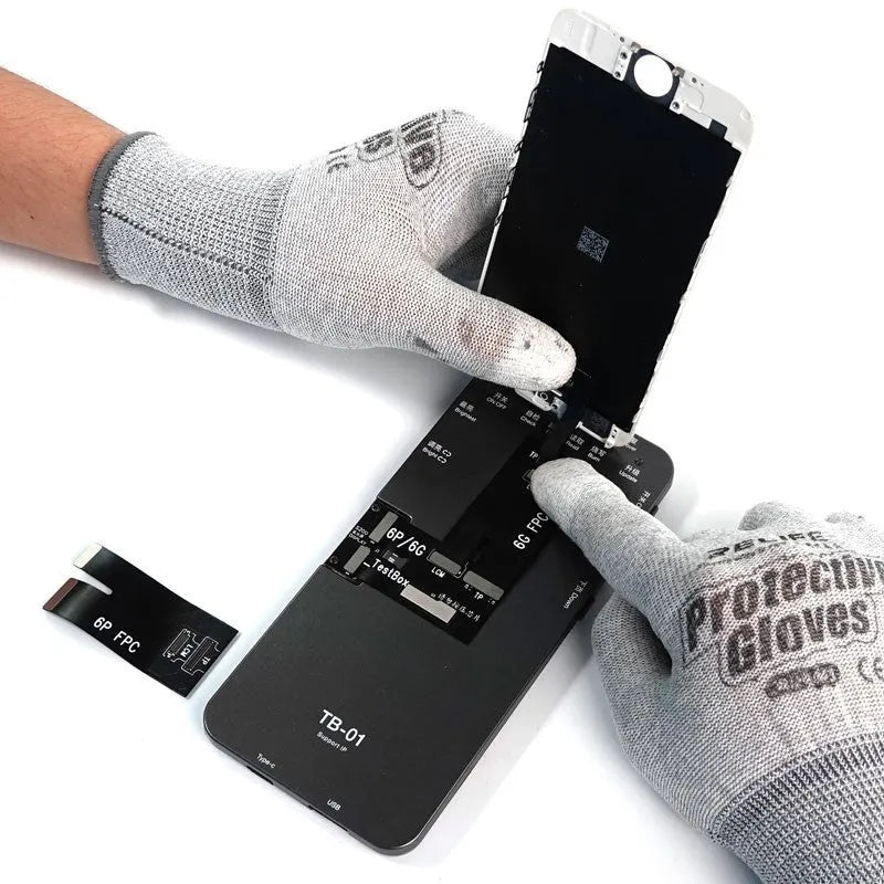 Mobile phone screen repair colour detector with ABS housing and connector options for multiple smartphone brands