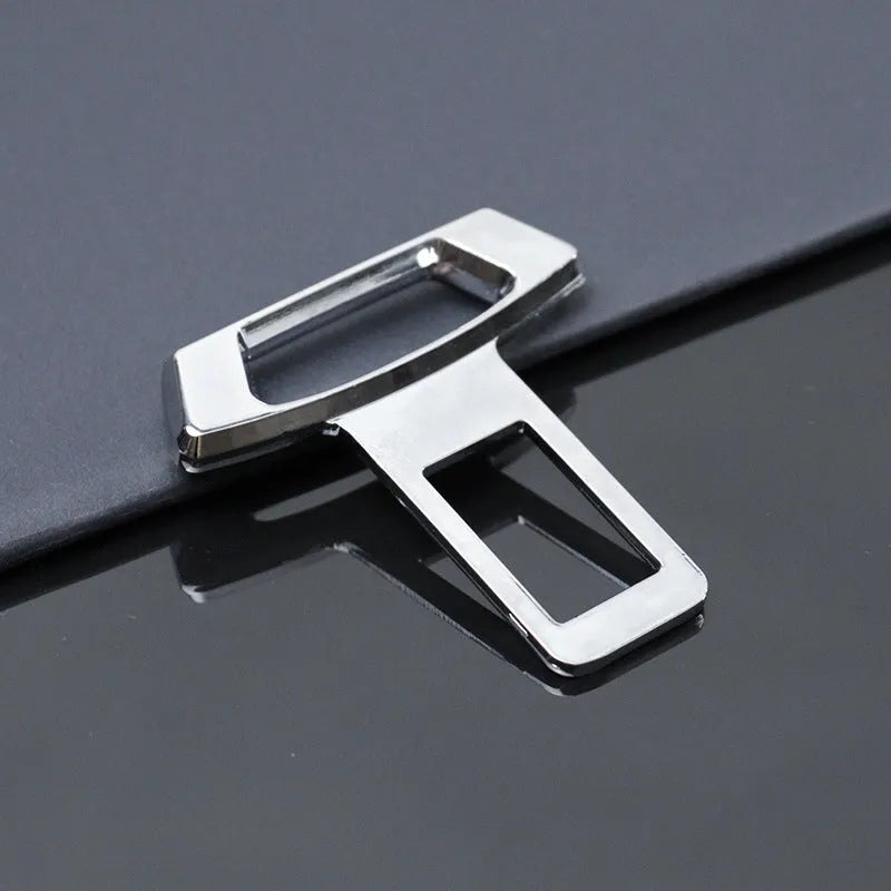 Metal car door handle silencer insert in matte black, gold, and silver finishes, showing 1mm thickness.