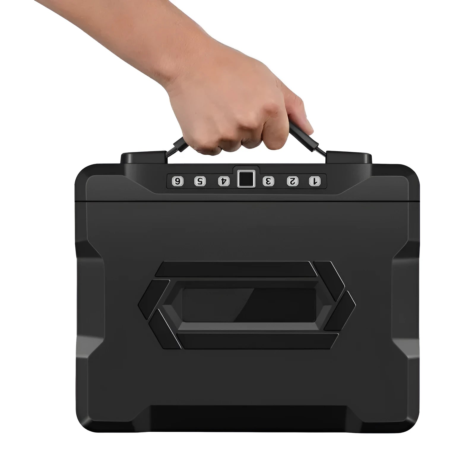 Portable small password safe box with mechanical key lock in youqiaogang size.
