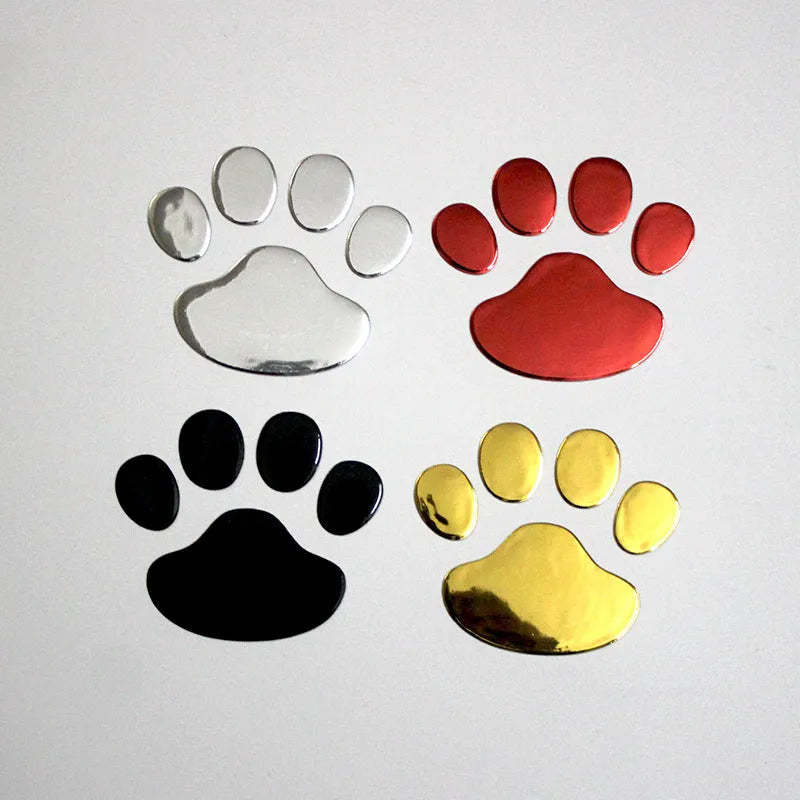 Pair hand-shaped brush footprint car bumper sticker in PVC material measuring 7cm