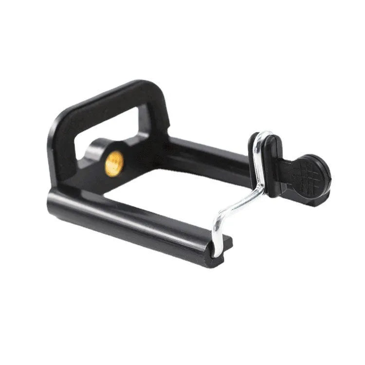 Black plastic U mobile phone clip hose bracket for universal smartphone mounting