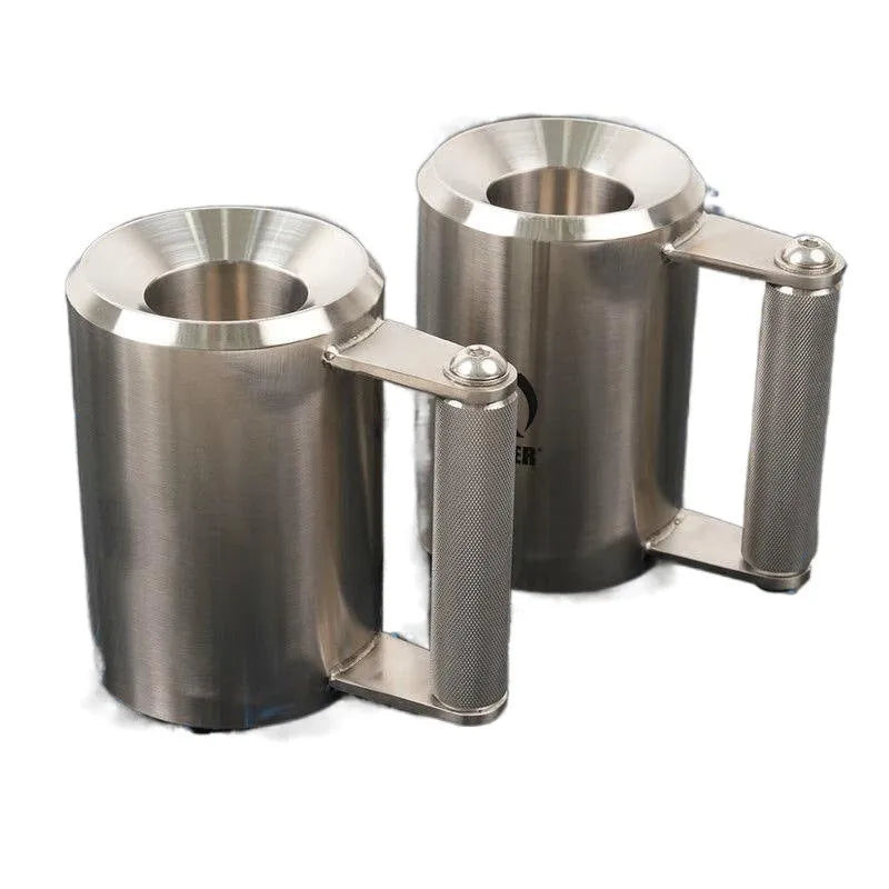Silver 8kg stainless steel dumbbell cup weight plate for barbell training