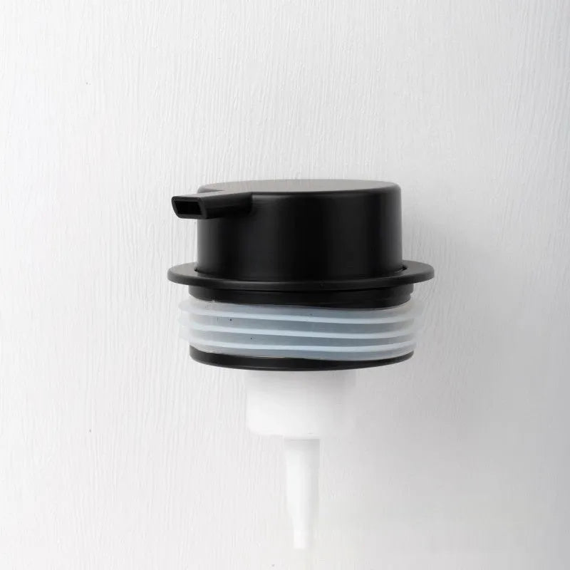 ABS plastic facial cleanser foam pump dispenser in metallic colours with large pump head