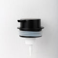 ABS plastic facial cleanser foam pump dispenser in metallic colours with large pump head