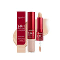 Long Lasting Moisturizing Concealer Set with creamy liquid and silky balm in brown shades