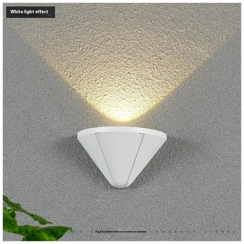 Black bird's nest design waterproof LED courtyard lamp with IP65 rating.