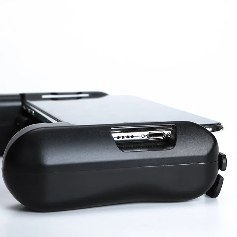 Black cooling Bluetooth game controller for Apple iPhone mobile gaming