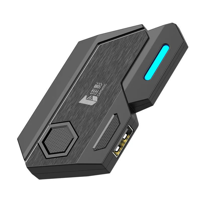 Mobile gaming keyboard mouse converter with USB interface for touchscreen control conversion