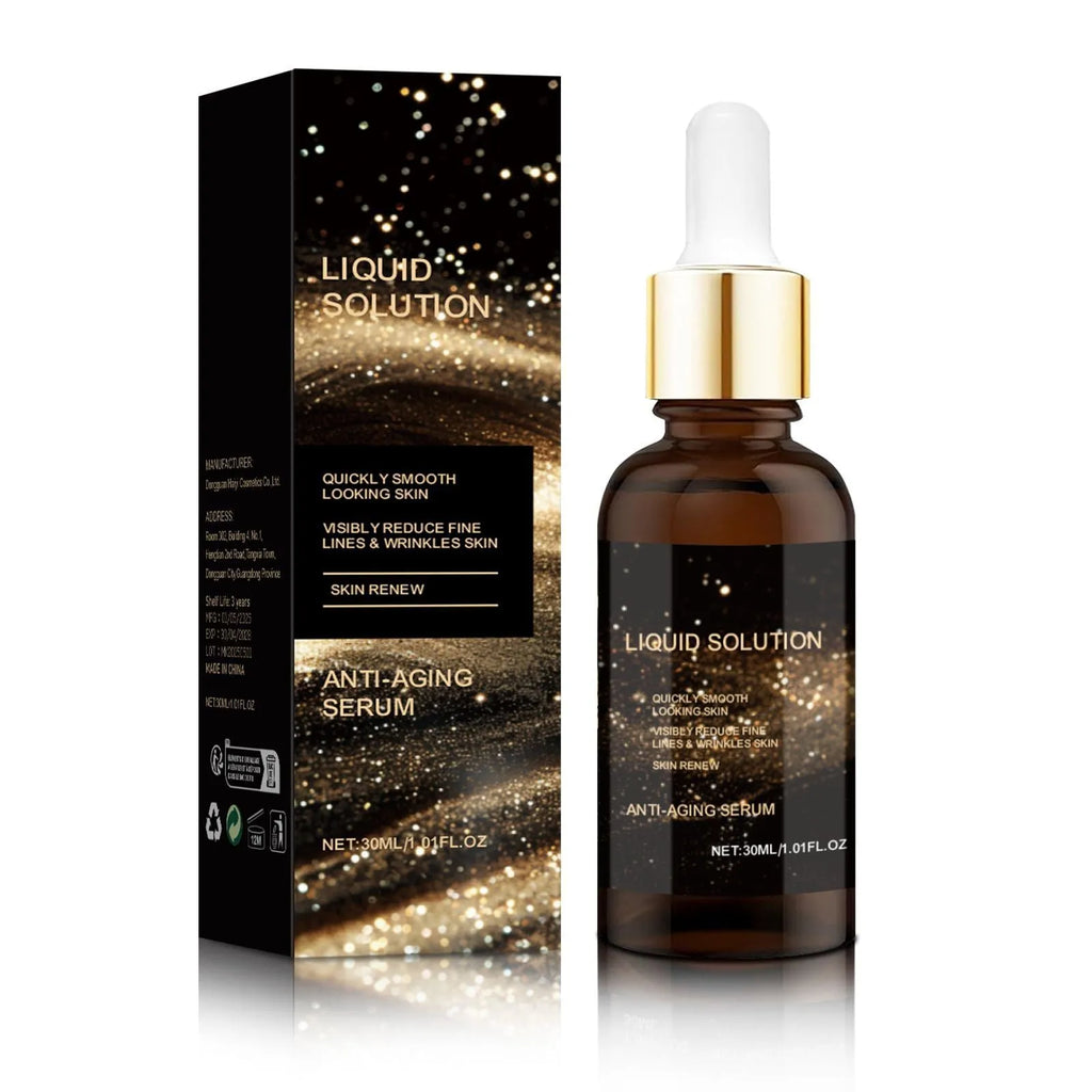 30ml facial moisturising solution bottle with hyaluronic acid and glycerin formula