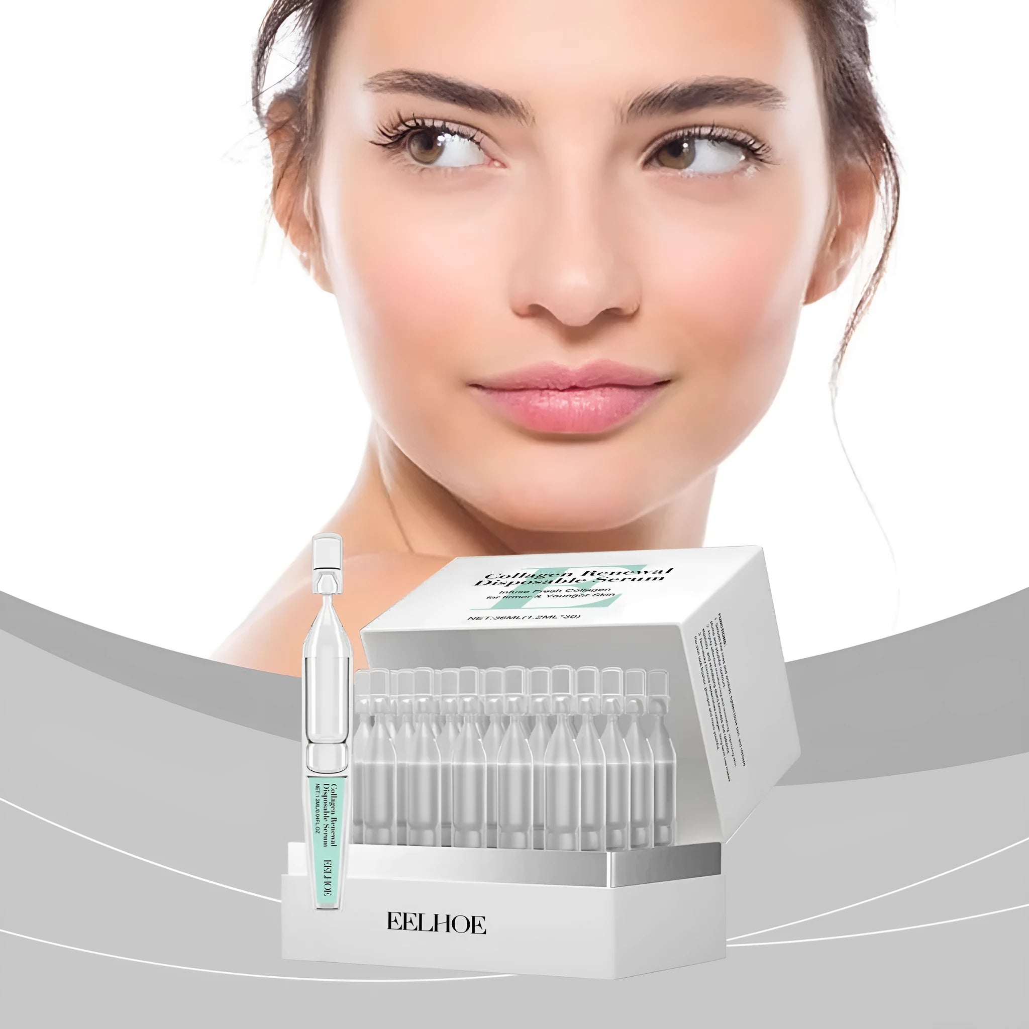 Moisturising care solution pack with 30 individual disposable sachets for skin nourishment