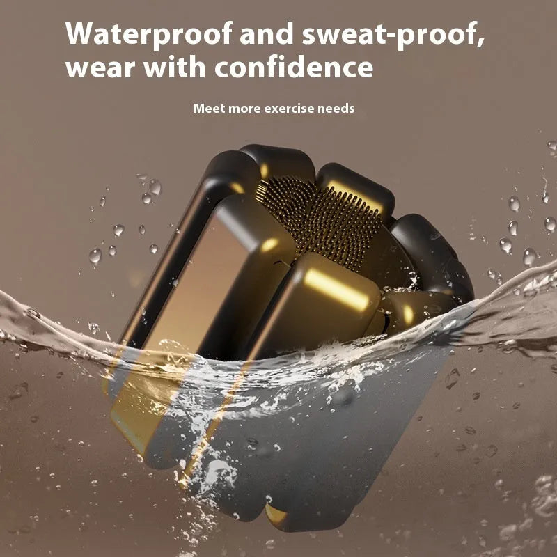 Silicone weight-bearing bracelet with Velcro strap and detachable weight, shown in various colours.
