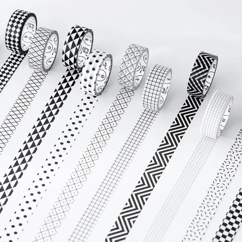 Roll of 15mm wide decorative paper tape with lattice pattern for DIY crafts and scrapbooking