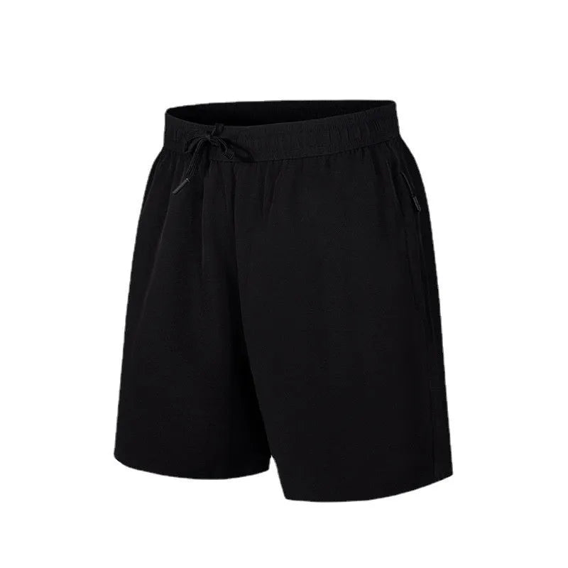 Men's loose fit quick-drying beach shorts in polyester ice silk fabric available in multiple colours