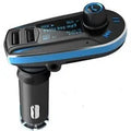 BT618C vehicle Bluetooth MP3 player with FM transmitter showing LCD screen and connection ports