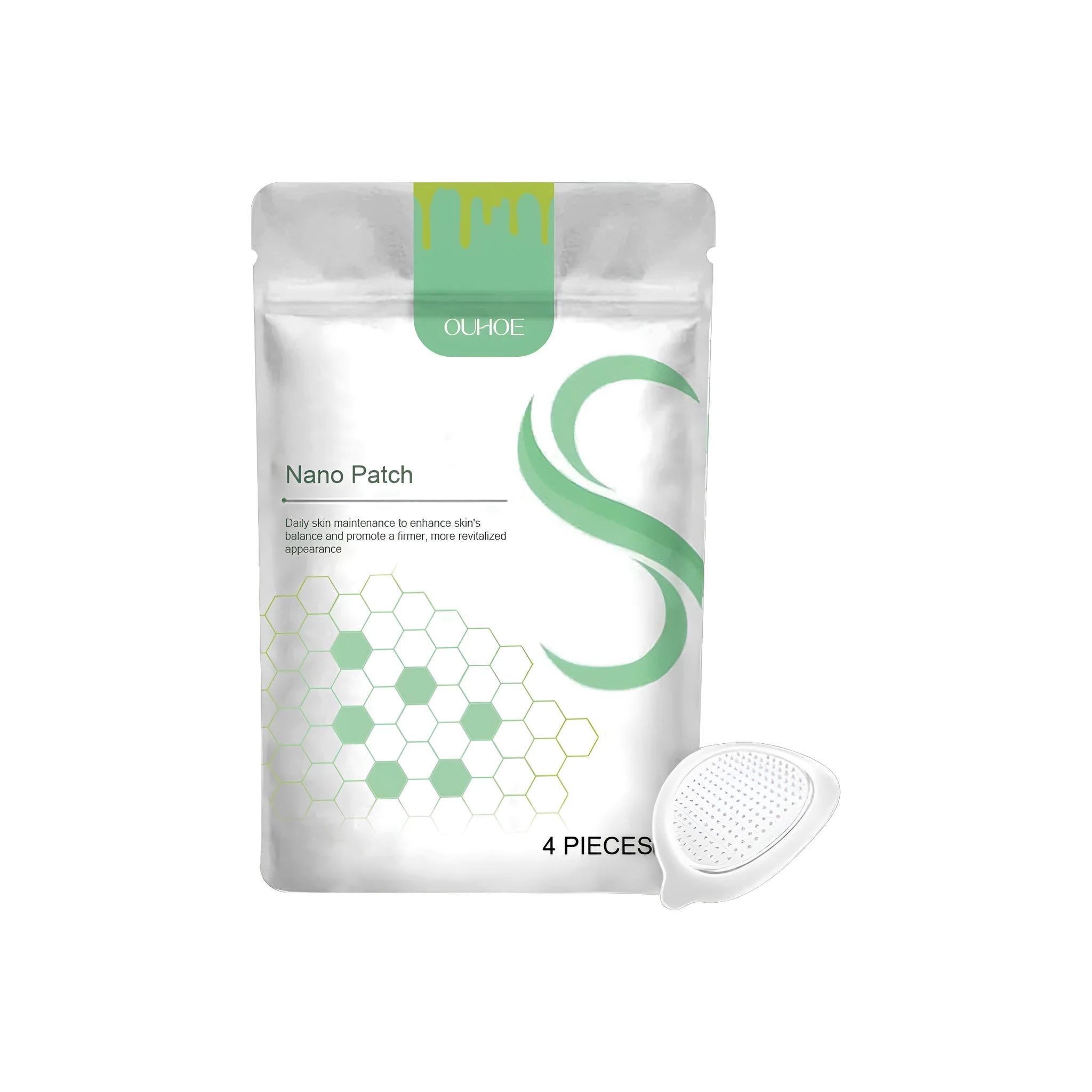 Pack of four micro needle body shaping care patches for topical application