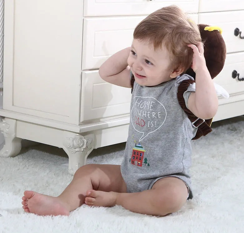 Baby toddler head pillow with cute angel wings design in crystal super soft and mesh cloth on child