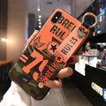 Samsung Galaxy mobile phone case with a flip-out bracket stand on the back, shown in a TPU material.