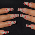 French Love Red Diamond small cherry nail art armor sheets in colour JP1601 with adhesive glue