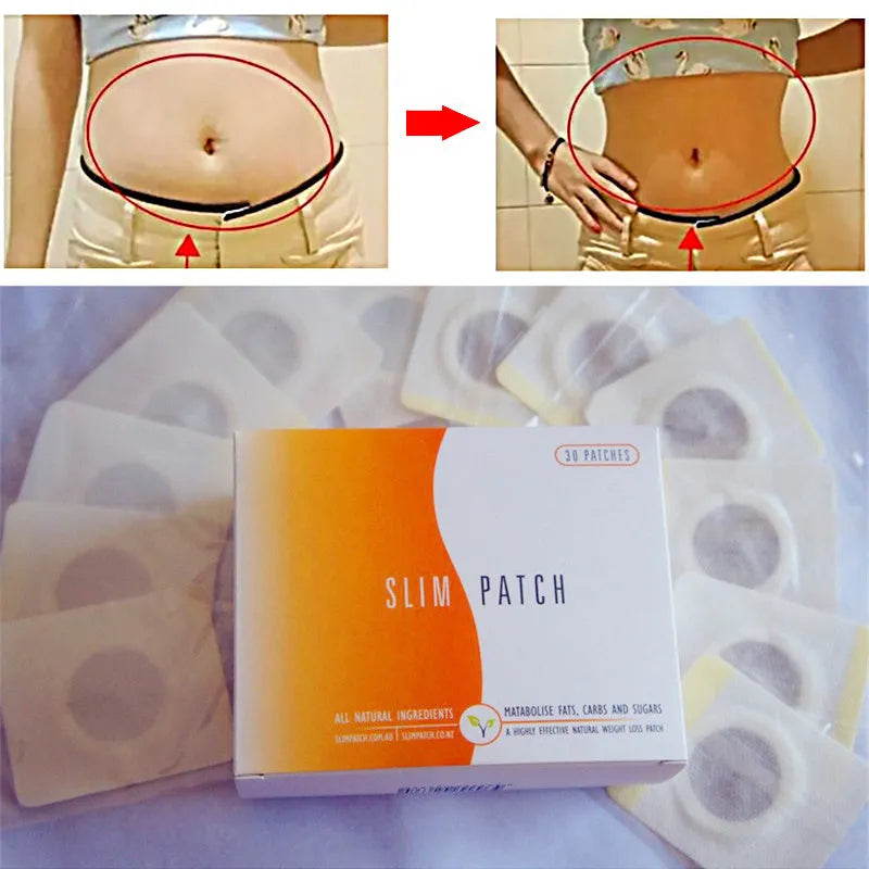 Box of 30 navel slimming patches with traditional Chinese medicine ingredients