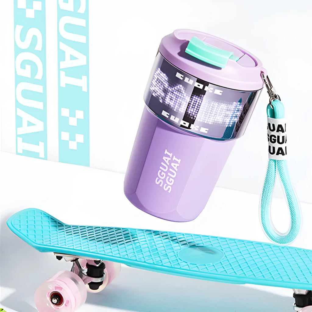 316 stainless steel portable coffee cup with Japanese design in multiple colour options