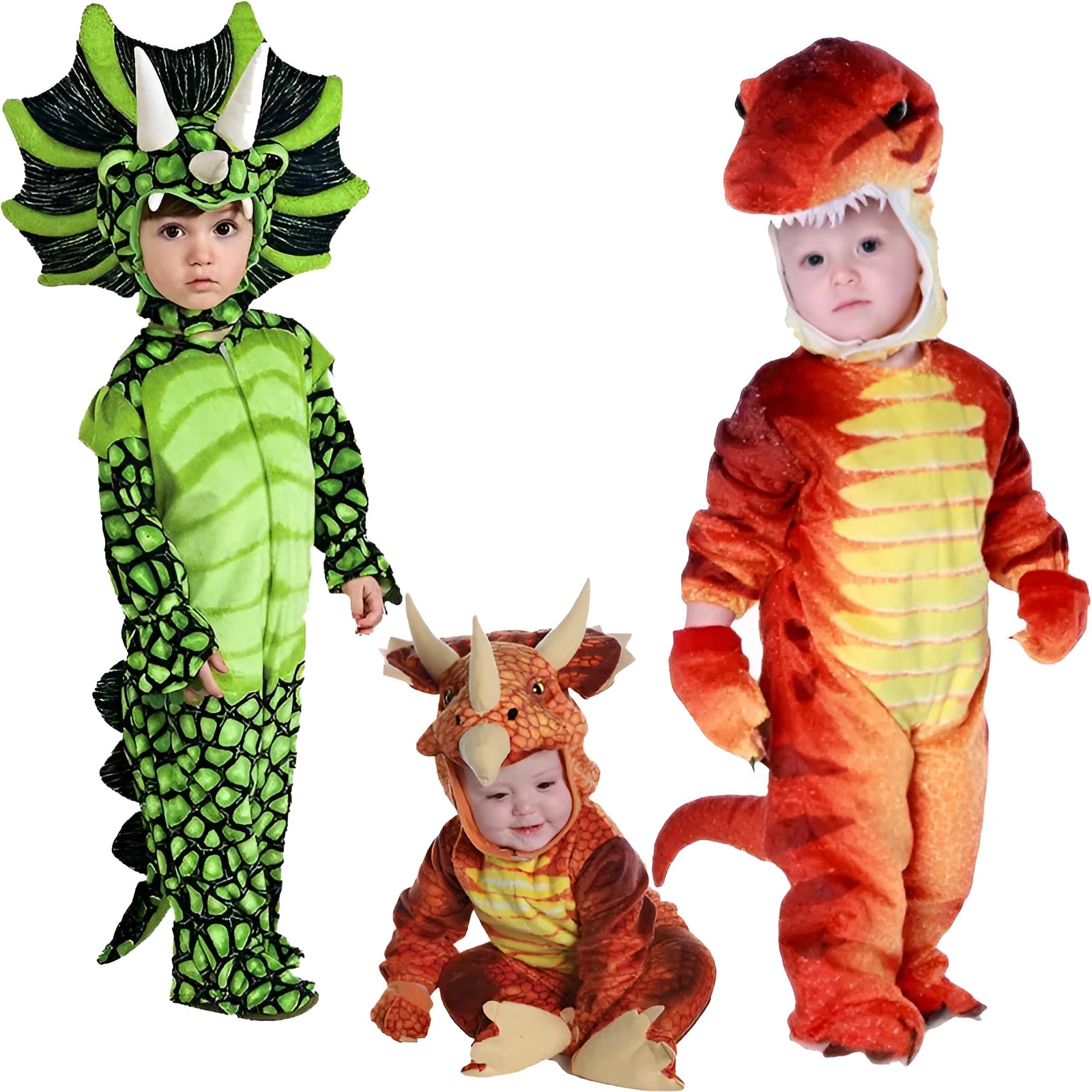 Children's Jurassic dinosaur Halloween costume in chemical fibre blended fabric