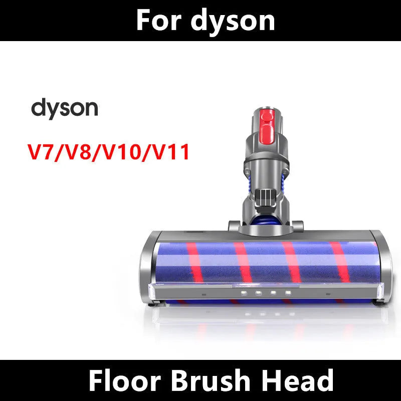 Dyson V7 to V11 vacuum cleaner replacement floor brush head with soft velvet bristles