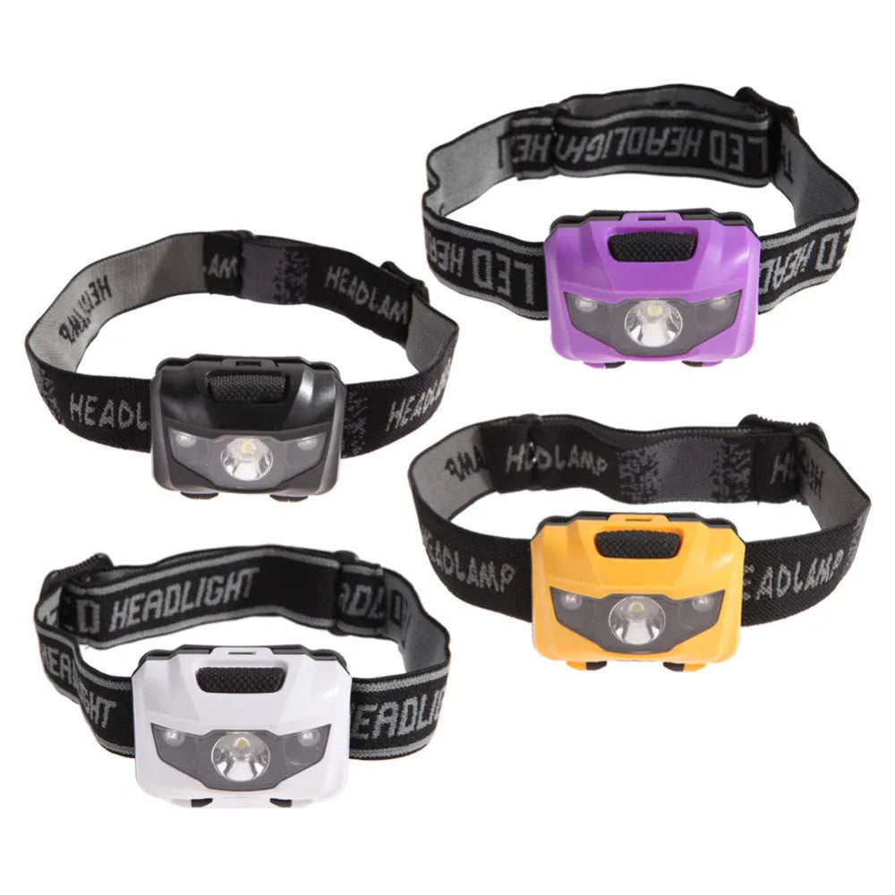 Cat Eye 2 Generation waterproof headlight with white and red LEDs for outdoor activities