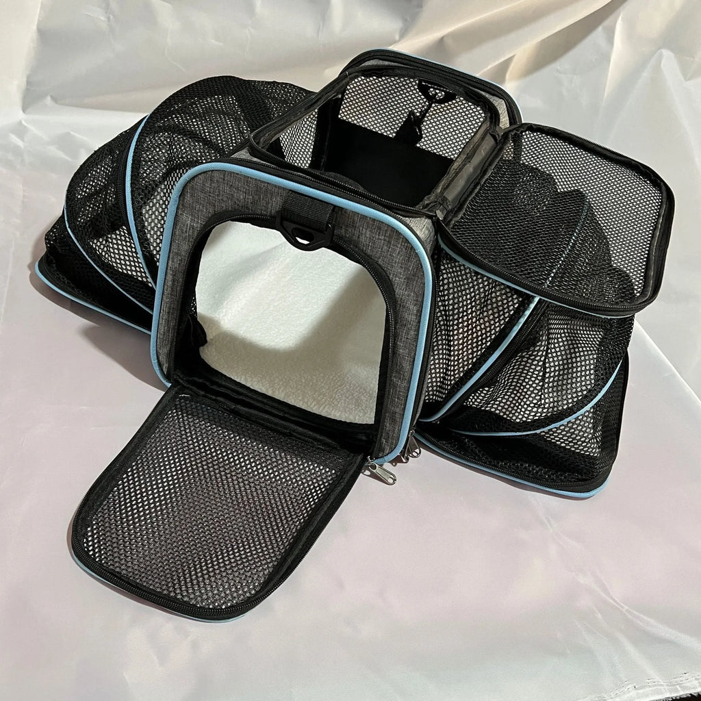 600D cation fabric cat carrier bag in small and large sizes with multiple colour options