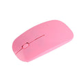 Wireless USB computer mouse available in six colours: black, blue, green, pink, red, and white