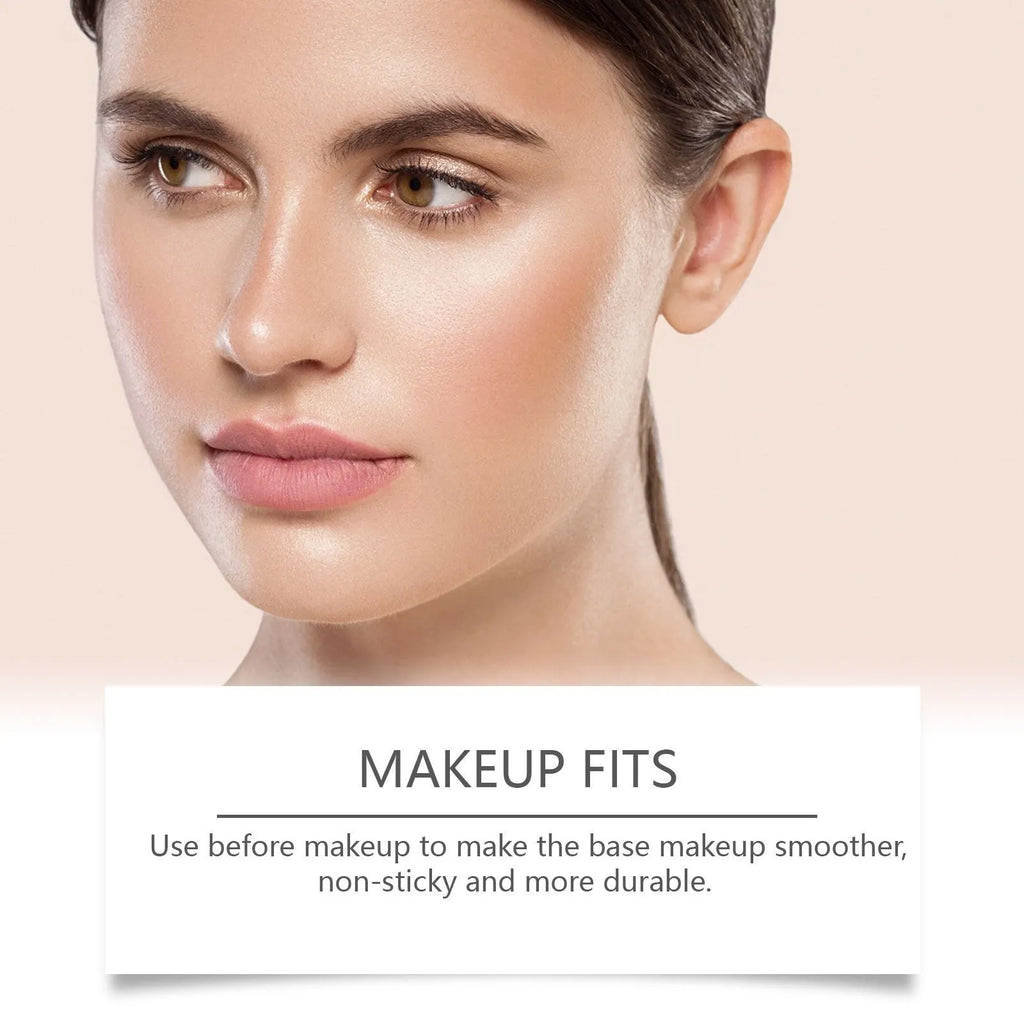 Clear moisturising make-up primer cream in 30ml tube for smooth foundation base