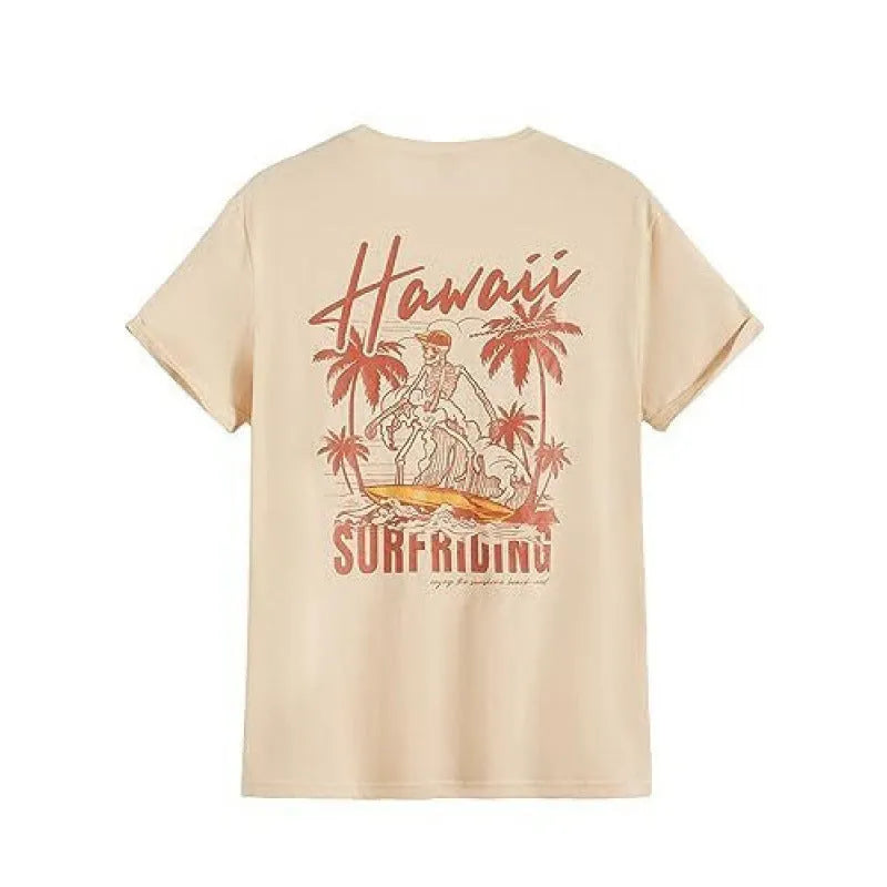 Men's grey short sleeve street T-shirt with abstract digital print, casual pullover style.