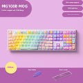 MG108B Coloured Sugar Cat Bluetooth mechanical keyboard with 108 keys and colourful design.
