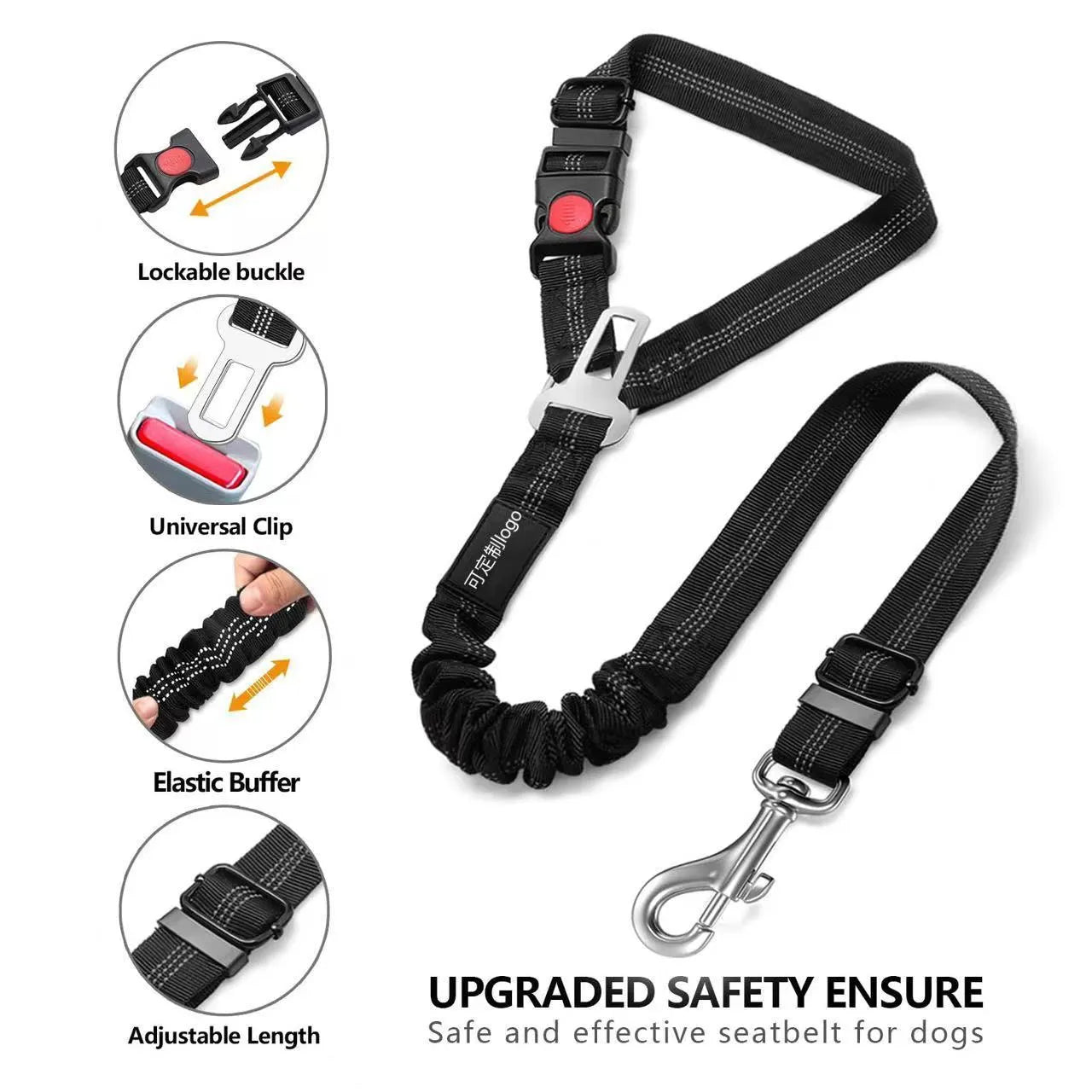 Nylon dog leash with metal buckle in one of eleven colours including army green, black, pink, and red.