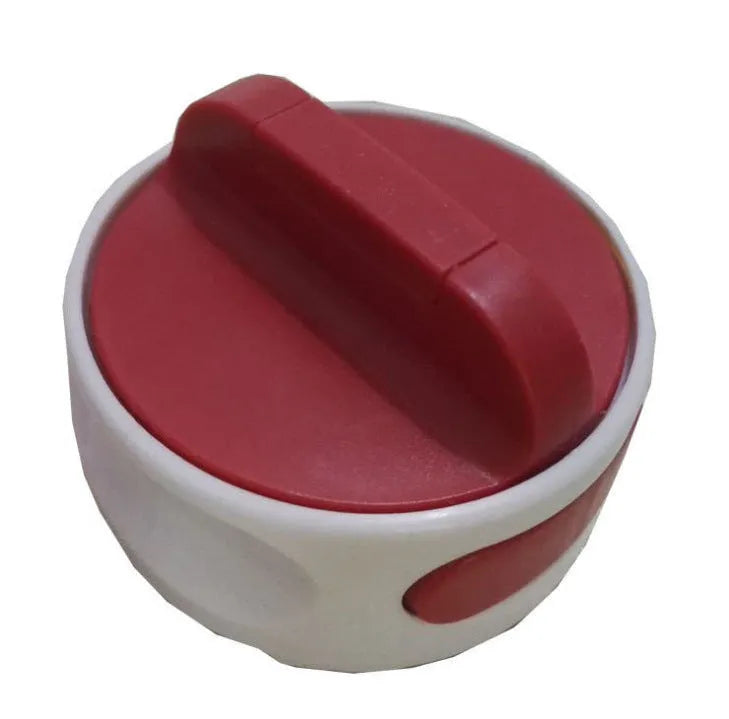 Green stainless steel lid opener kitchen gadget showing dimensions and screw mechanism