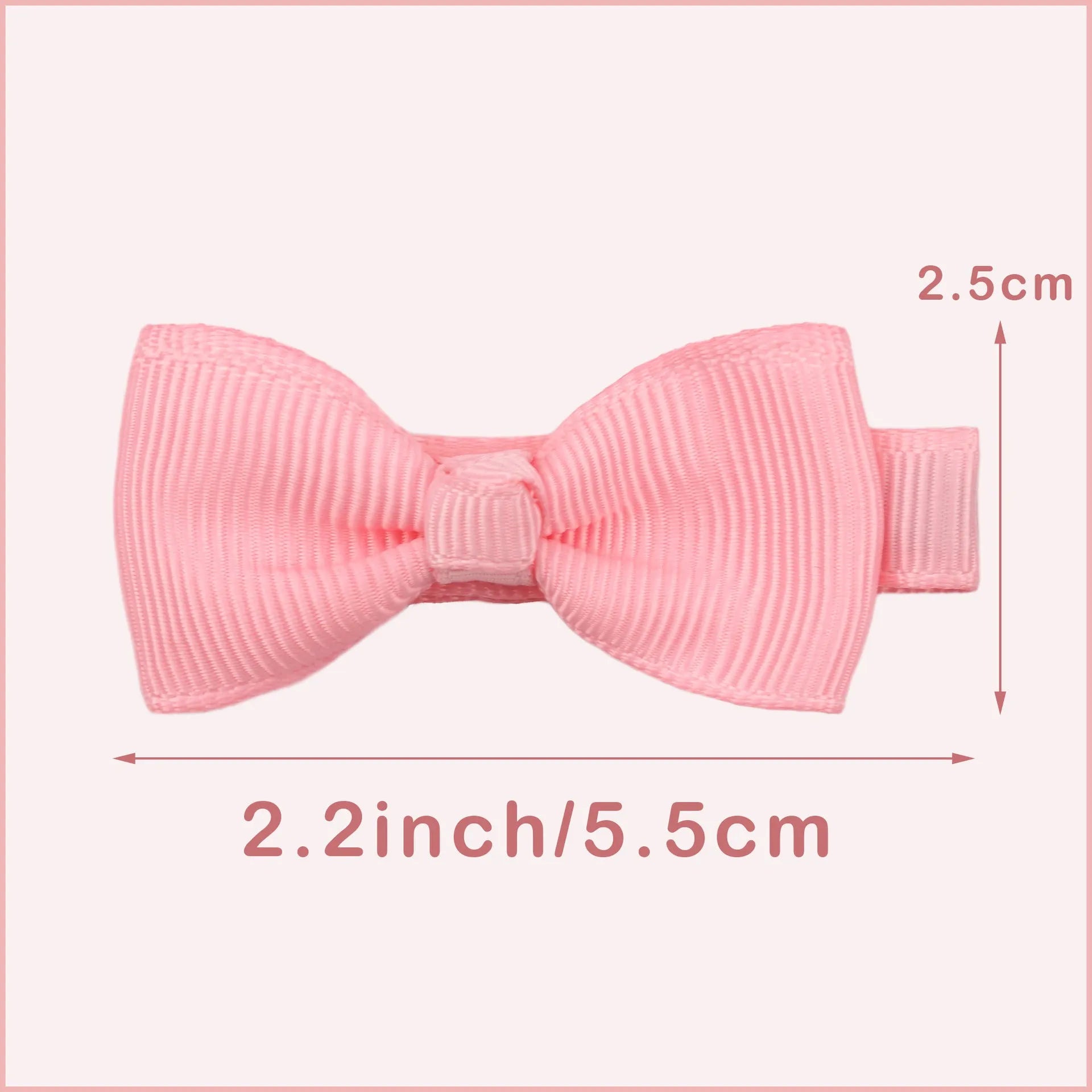 Pastel coloured hair clips, barrettes and bows for babies and toddlers in a set.