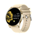 Bluetooth smart watch with heart rate and blood pressure monitoring on silicone wristband