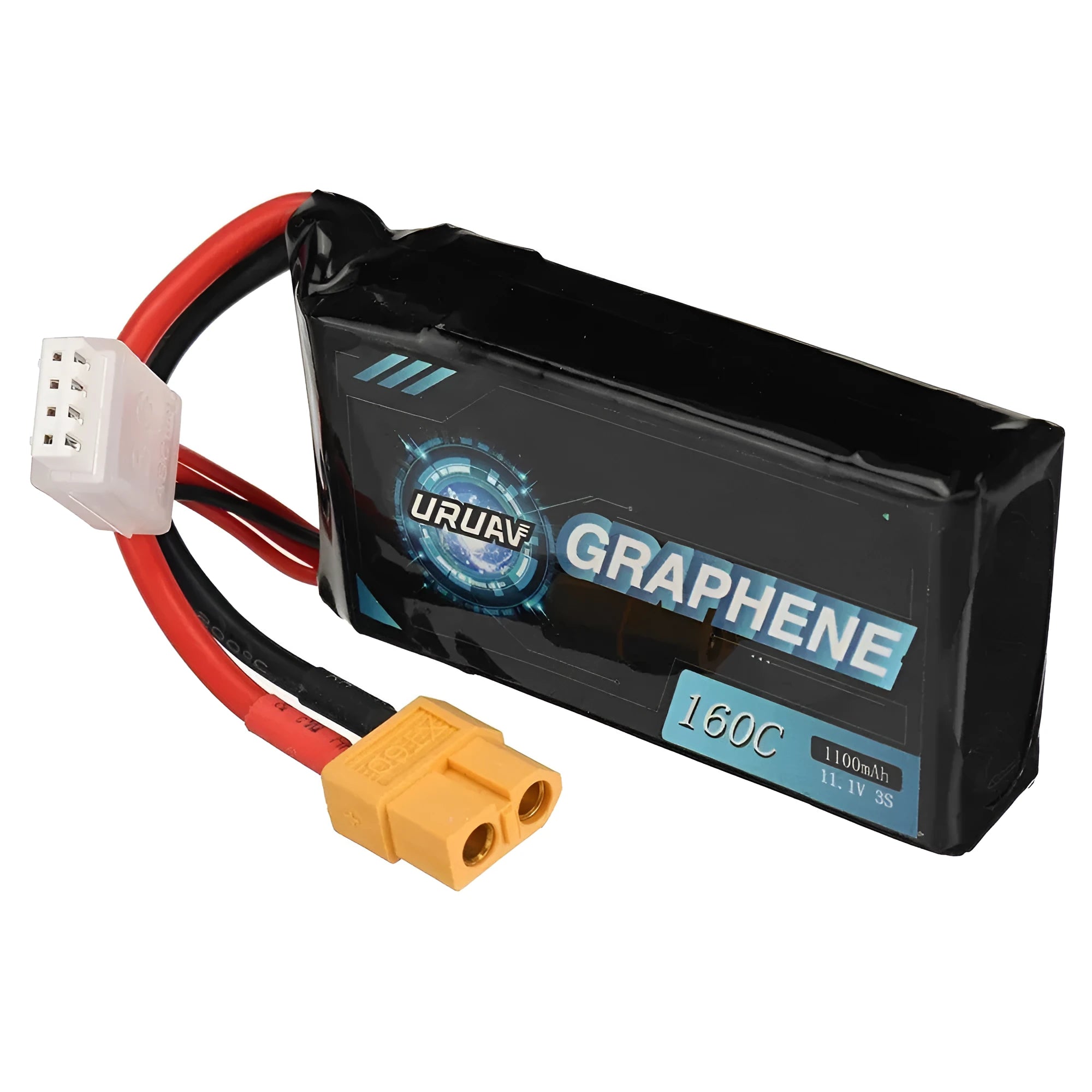 7.4V 1200mAh RC lithium battery with T-plug connector for model cars